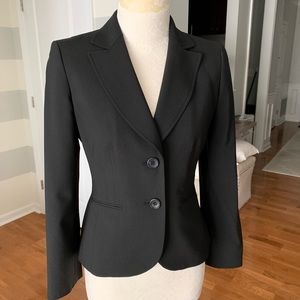 Ann Taylor Suit Jacket Coat, Black, Size 4P
